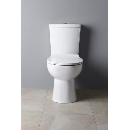 Sapho - Inodoro combinado con salida posterior, cerámica/blanco
