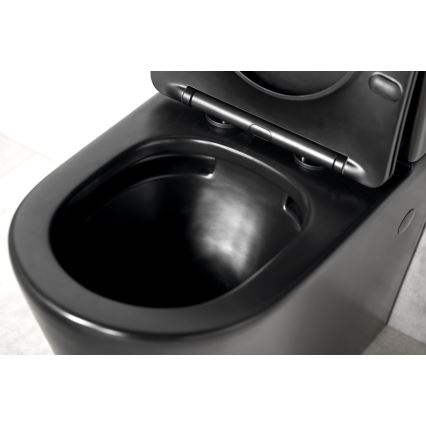Sapho - inodoro combinado PACO cerámica/negro