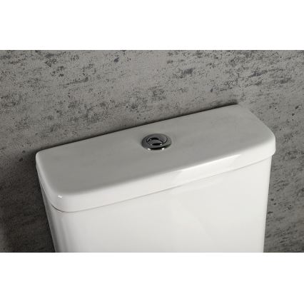 Sapho - Inodoro compacto TURKU, evacuación inferior/trasera, cerámica/blanco