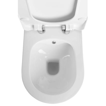 Sapho - Inodoro suspendido con rociador bidé AVVA CLEANWASH cerámica/blanco