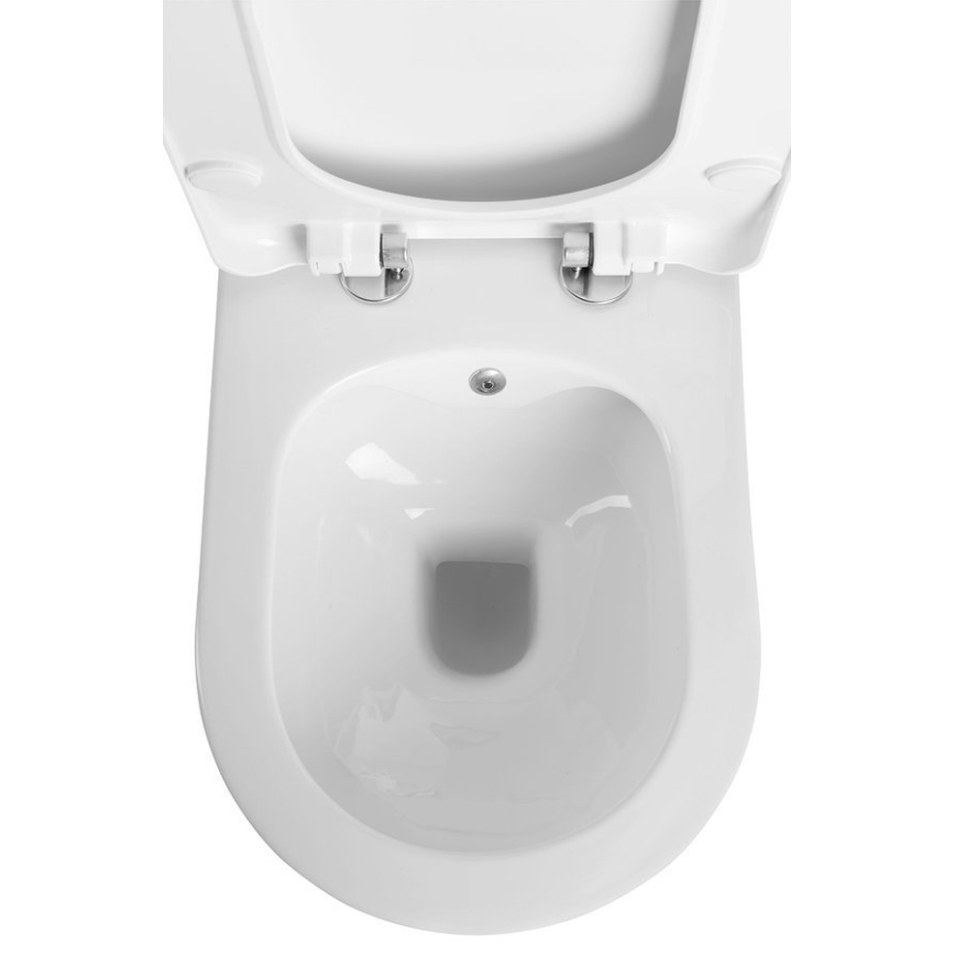Sapho - Inodoro suspendido con rociador bidé AVVA CLEANWASH cerámica/blanco