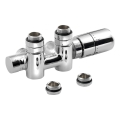 Sapho - Kit termostático de conexión para toma central TWIN COMBI, derecha, acabado cromo brillante