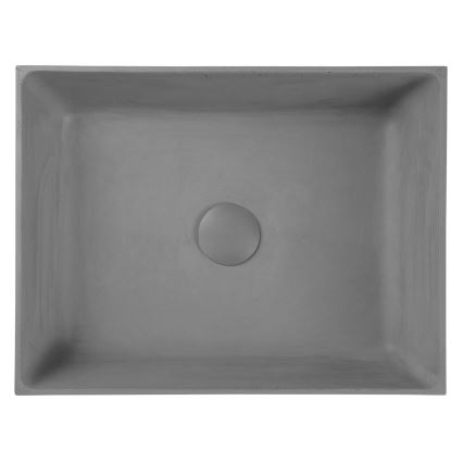 Sapho - Lavabo de encimera FORMIGO 47,5x36,5 cm hormigón/gris