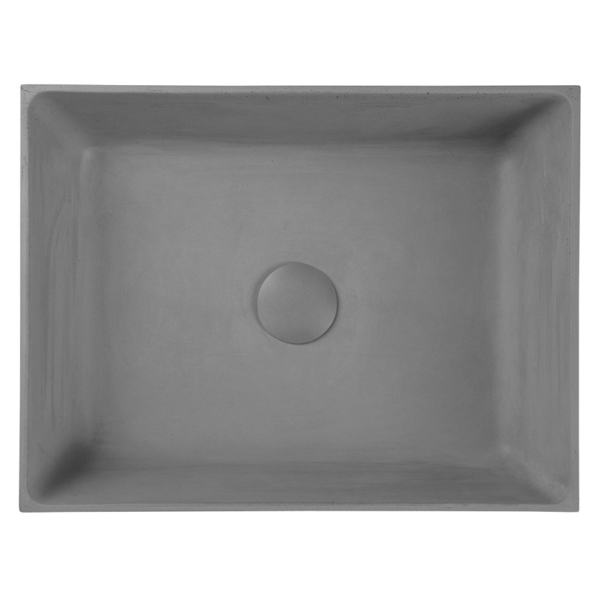Sapho - Lavabo de encimera FORMIGO 47,5x36,5 cm hormigón/gris