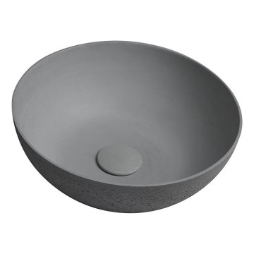 Sapho - Lavabo de encimera FORMIGO Ø 39 cm hormigón/gris mate