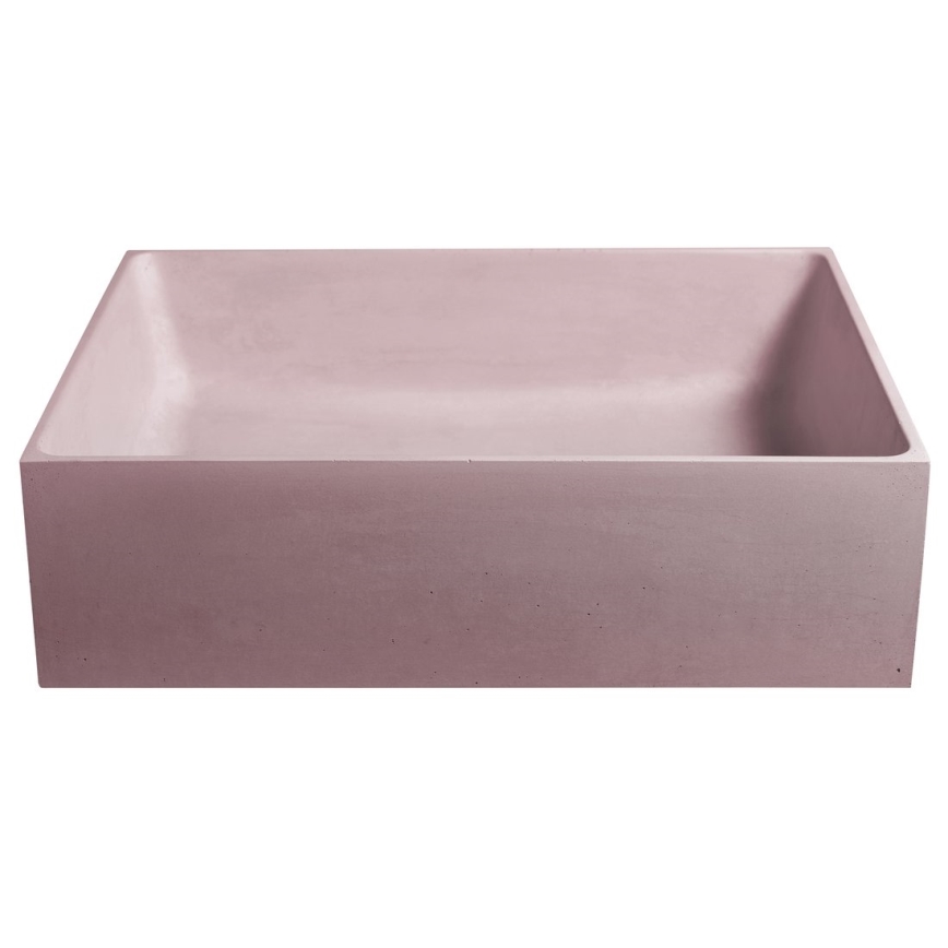 Sapho - Lavabo sobre encimera 47,5x36,5 cm hormigón/rosa