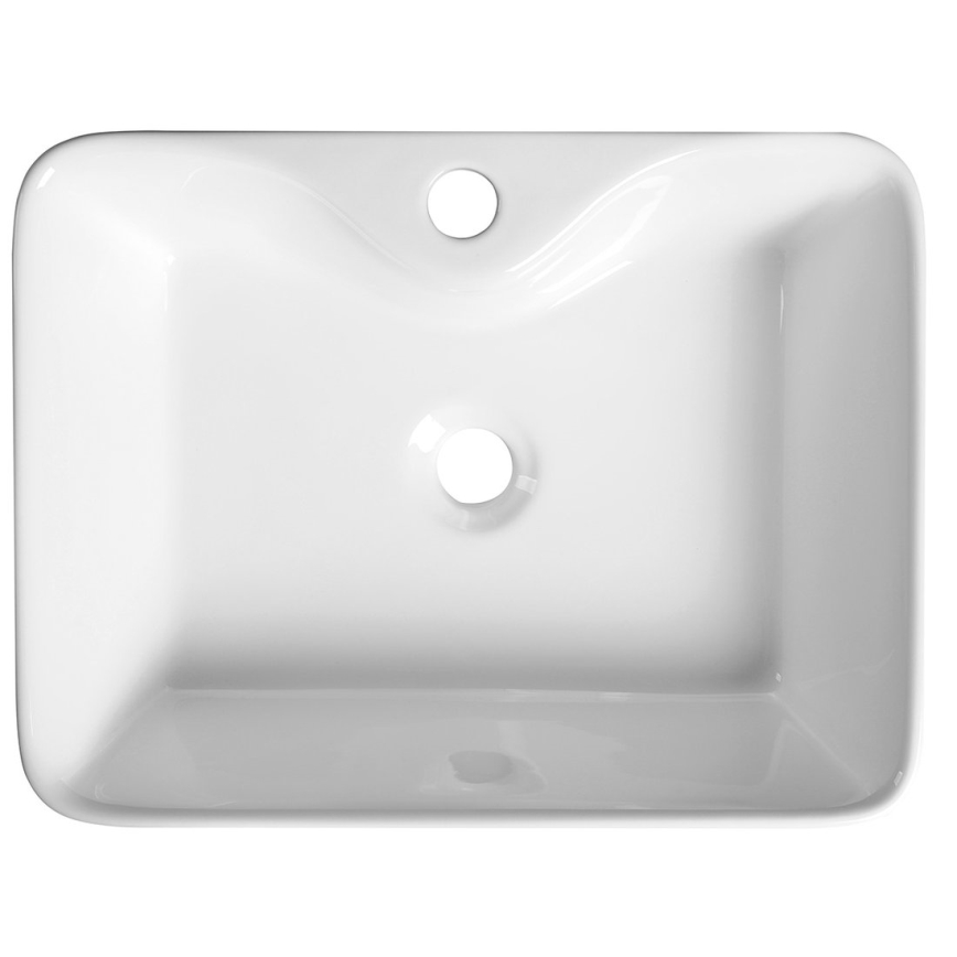 Sapho - Lavabo sobre encimera BALENA 48x37 cm cerámica/blanco