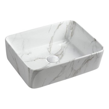 Sapho - Lavabo sobre encimera DALMA 47,5x37,5 cm cerámica/Carrara