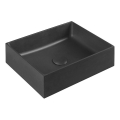 Sapho - Lavabo sobre encimera FORMIGO 47,5x36,5 cm hormigón/negro
