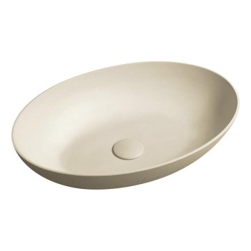 Sapho - Lavabo sobre encimera FORMIGO 60x40 cm hormigón/beige