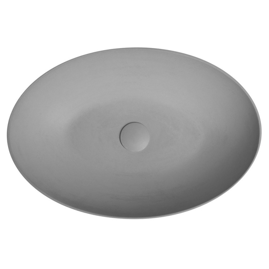 Sapho - Lavabo sobre encimera FORMIGO 60x40 cm hormigón/gris