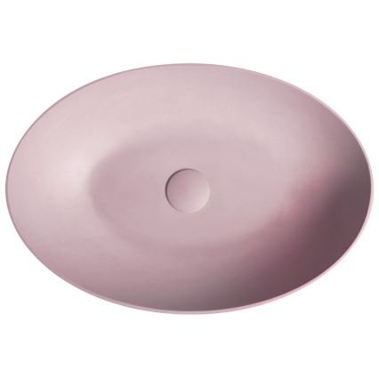 Sapho - Lavabo sobre encimera FORMIGO 60x40 cm hormigón/rosa