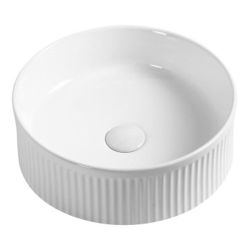 Sapho - Lavabo sobre encimera PICOBELLO Ø 37 cm cerámica/blanco
