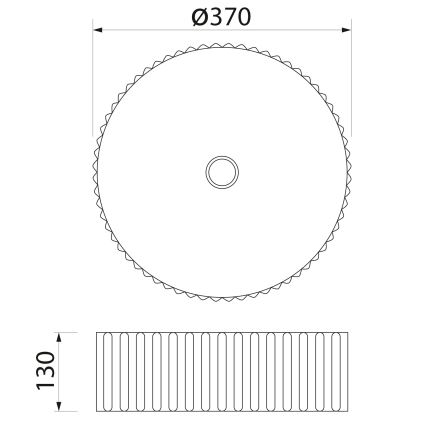 Sapho - Lavabo sobre encimera PICOBELLO Ø 37 cm cerámica/blanco