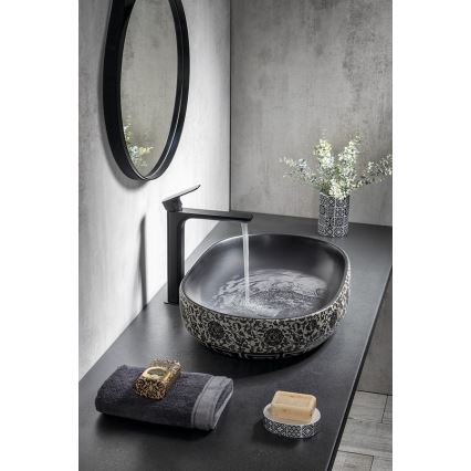 Sapho - Lavabo sobre encimera PRIORI 60x40 cm cerámica/negro/azul