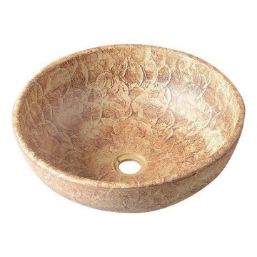 Sapho - Lavabo sobre encimera PRIORI Ø 41 cm cerámica/marrón
