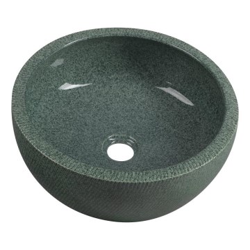 Sapho - Lavabo sobre encimera PRIORI Ø 42 cm cerámica/verde