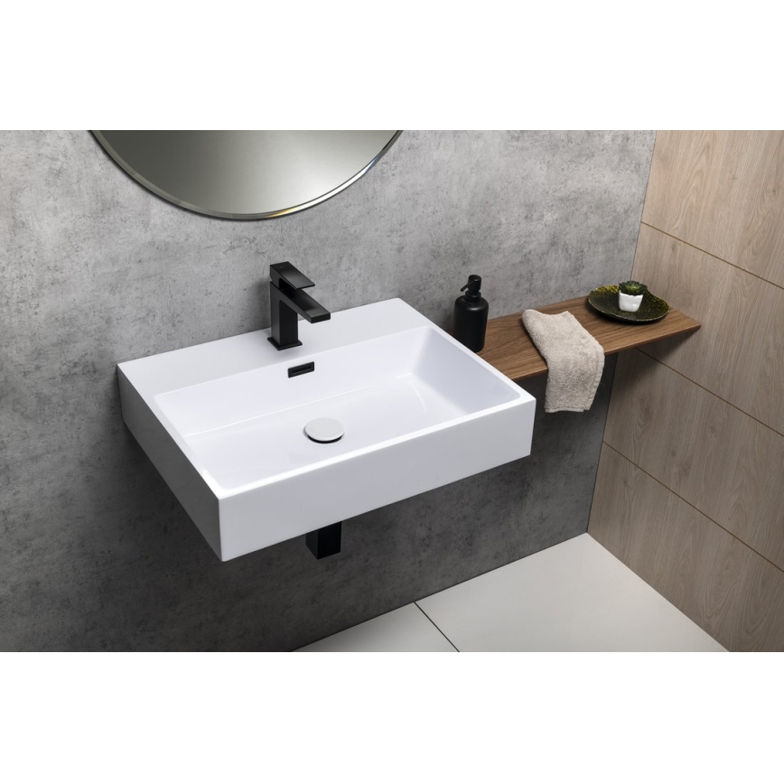 Sapho - Lavabo suspendido AQUATIC 60x46 cm cerámica/blanco