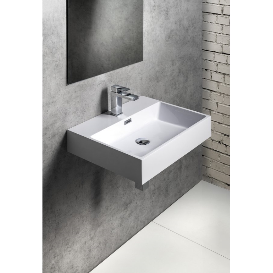 Sapho - Lavabo suspendido AQUATIC 60x46 cm cerámica/blanco