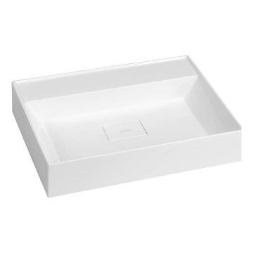 Sapho - Lavabo suspendido GODIVA 58x44 cm mármol/blanco
