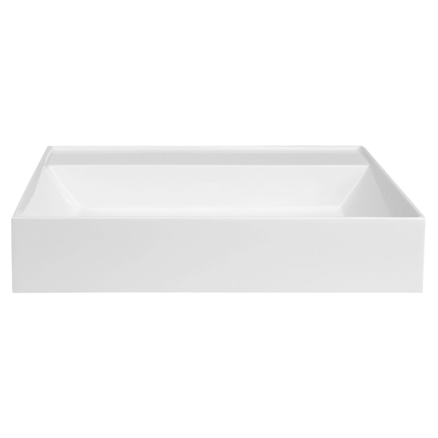 Sapho - Lavabo suspendido GODIVA 58x44 cm mármol/blanco