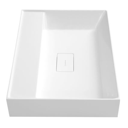 Sapho - Lavabo suspendido GODIVA 58x44 cm mármol/blanco