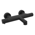 Sapho - Mezclador termostático para bañera SOLARIS, negro mate