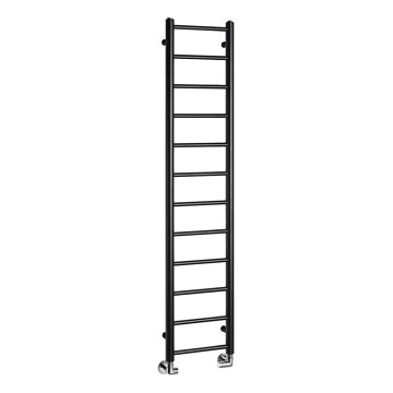 Sapho - Radiador de baño DINA 138x30 cm negro mate