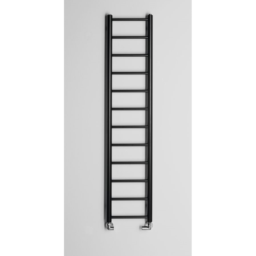 Sapho - Radiador de baño DINA 138x30 cm negro mate