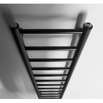 Sapho - Radiador de baño DINA 138x30 cm negro mate