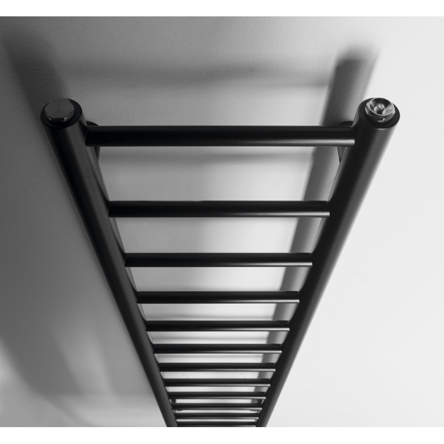 Sapho - Radiador de baño DINA 138x30 cm negro mate