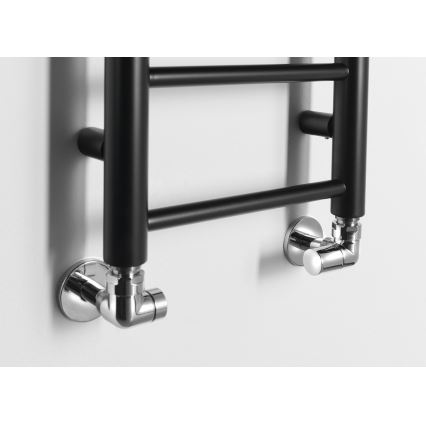 Sapho - Radiador de baño DINA 138x30 cm negro mate