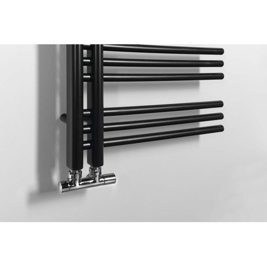 Sapho - Radiador de baño DORLION 400W 50x120x50 cm negro mate