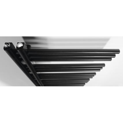 Sapho - Radiador de baño DORLION 400W 50x120x50 cm negro mate