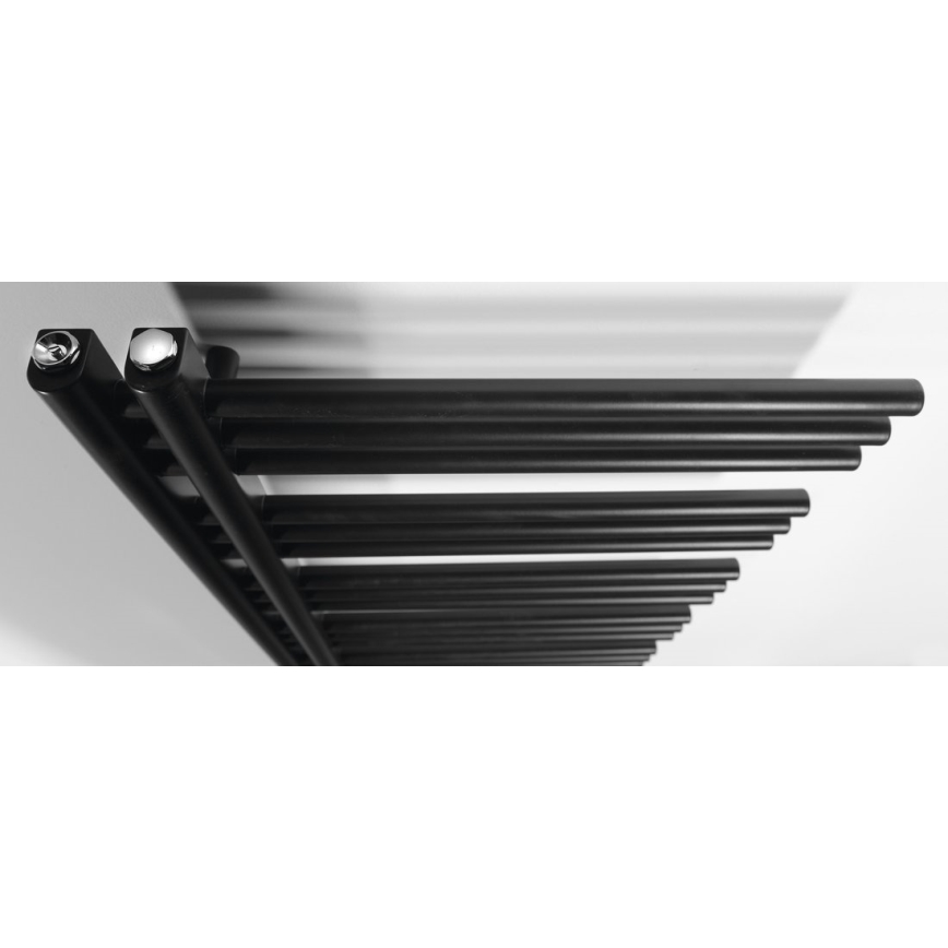 Sapho - Radiador de baño DORLION 400W 50x120x50 cm negro mate