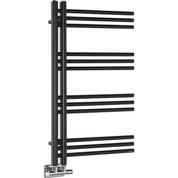 Sapho - Radiador de baño DORLION 90 x 50 cm, negro mate
