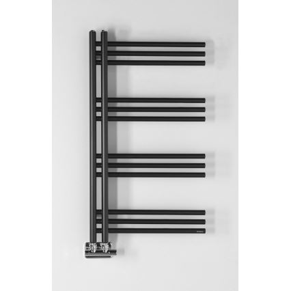 Sapho - Radiador de baño DORLION 90 x 50 cm, negro mate