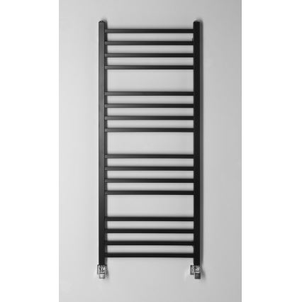 Sapho - Radiador de baño METRO 120x50 cm negro mate