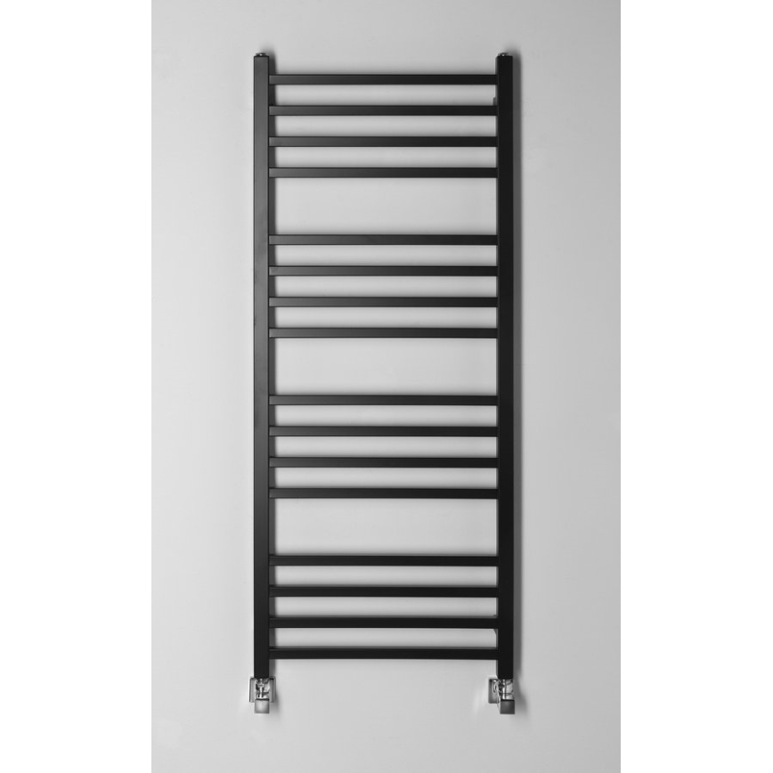 Sapho - Radiador de baño METRO 120x50 cm negro mate