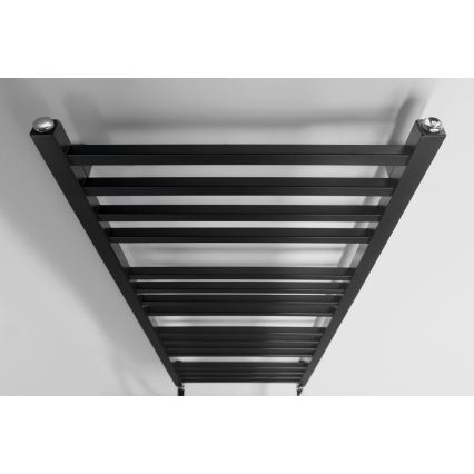 Sapho - Radiador de baño METRO 120x50 cm negro mate