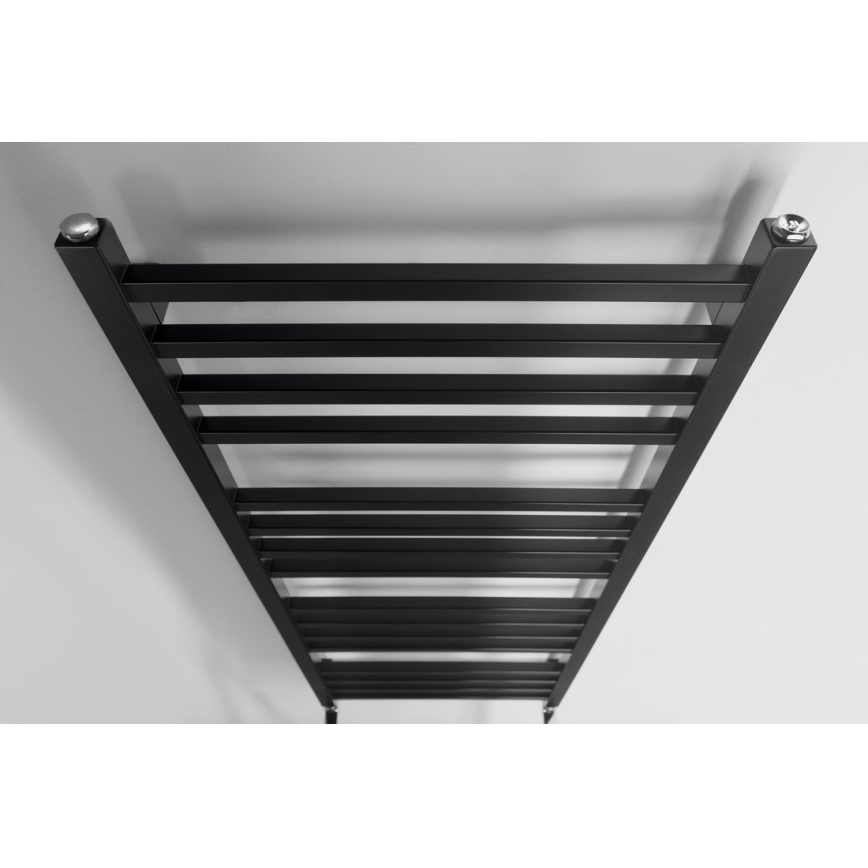 Sapho - Radiador de baño METRO 120x50 cm negro mate