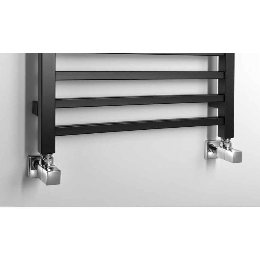 Sapho - Radiador de baño METRO 120x50 cm negro mate