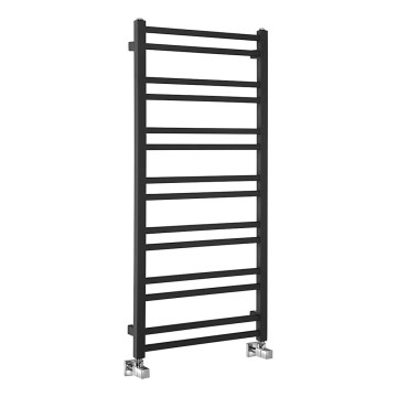 Sapho - Radiador de baño METRO DOS  110x50 cm negro mate