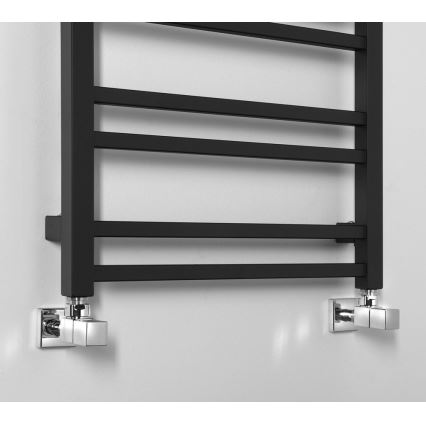 Sapho - Radiador de baño METRO DOS  110x50 cm negro mate