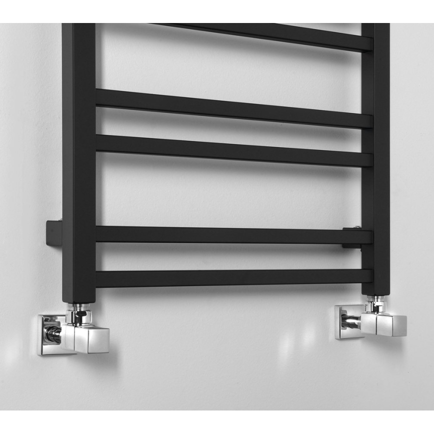 Sapho - Radiador de baño METRO DOS  110x50 cm negro mate