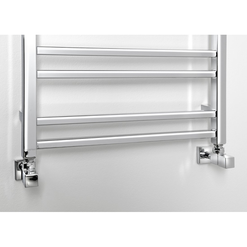 Sapho - Radiador de baño METRO DOS 143x55 cm cromo brillante