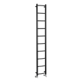 Sapho - Radiador para baño DINA 168x25 cm, negro mate