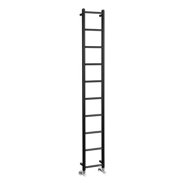 Sapho - Radiador para baño DINA 168x25 cm, negro mate