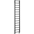 Sapho - Radiador para baño DINA 174x30 cm negro mate