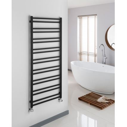 Sapho - Radiador toallero para baño METRO DOS 143x55 cm negro mate